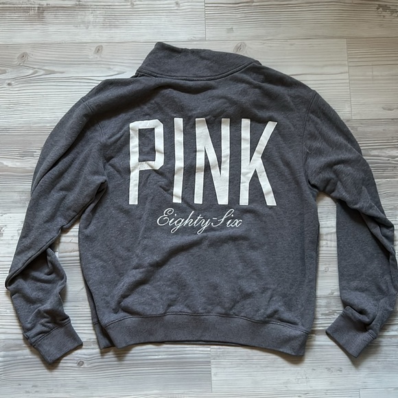 PINK Half Zip Sweater, Medium - Picture 4 of 5